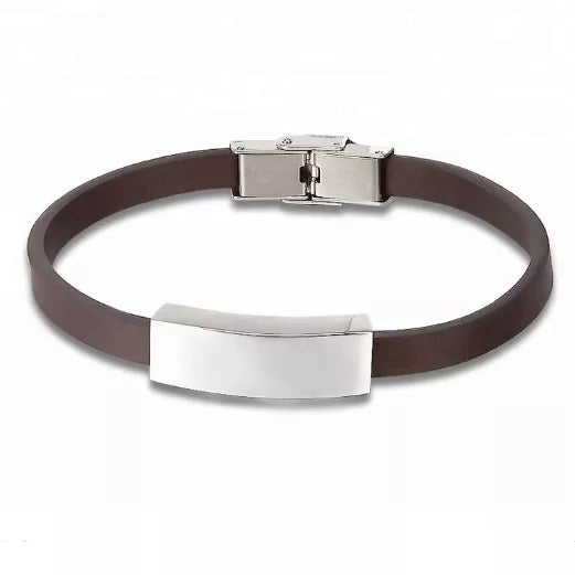 As armband - Bruin leer