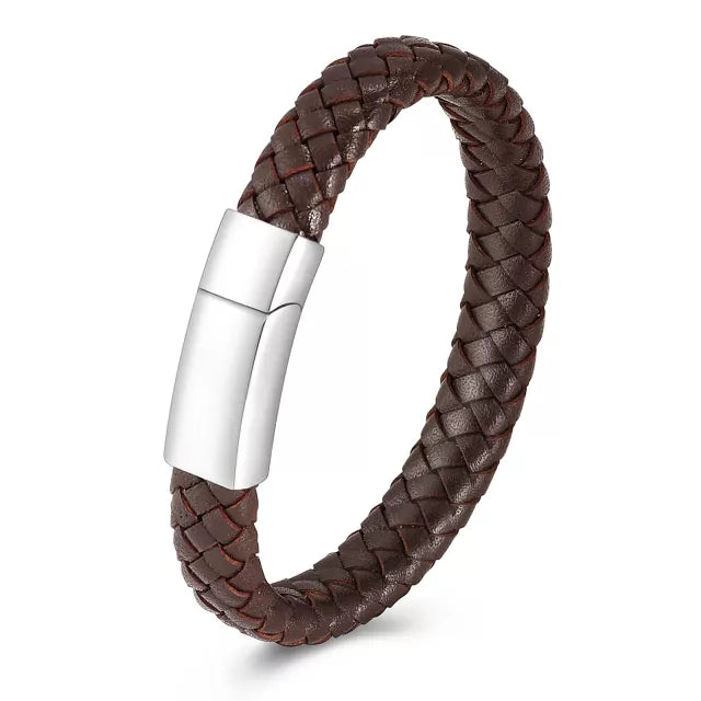 As armband - in de kleur bruin leer exclusief