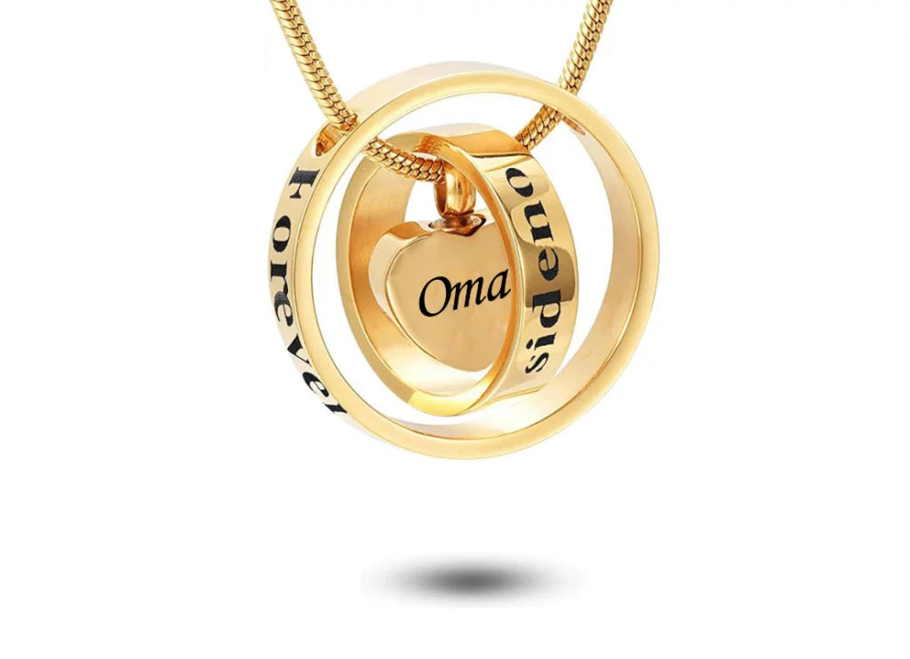 Ashanger - Rondvormig Goud mama/papa/oma/opa