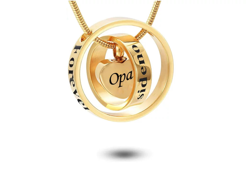 Ashanger - Rondvormig Goud mama/papa/oma/opa