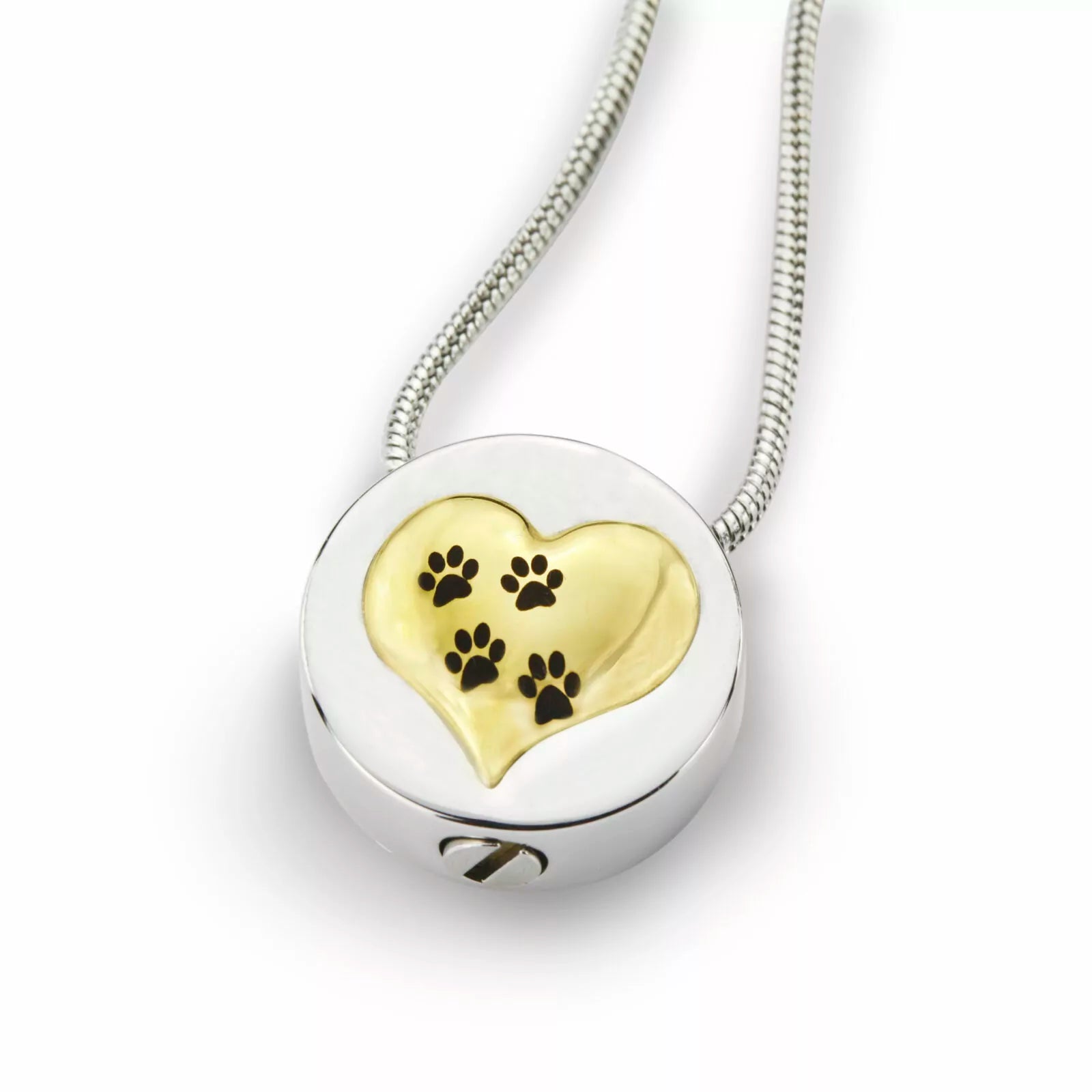 Dieren ashanger - Rond met een goud hart en vier pootjes
