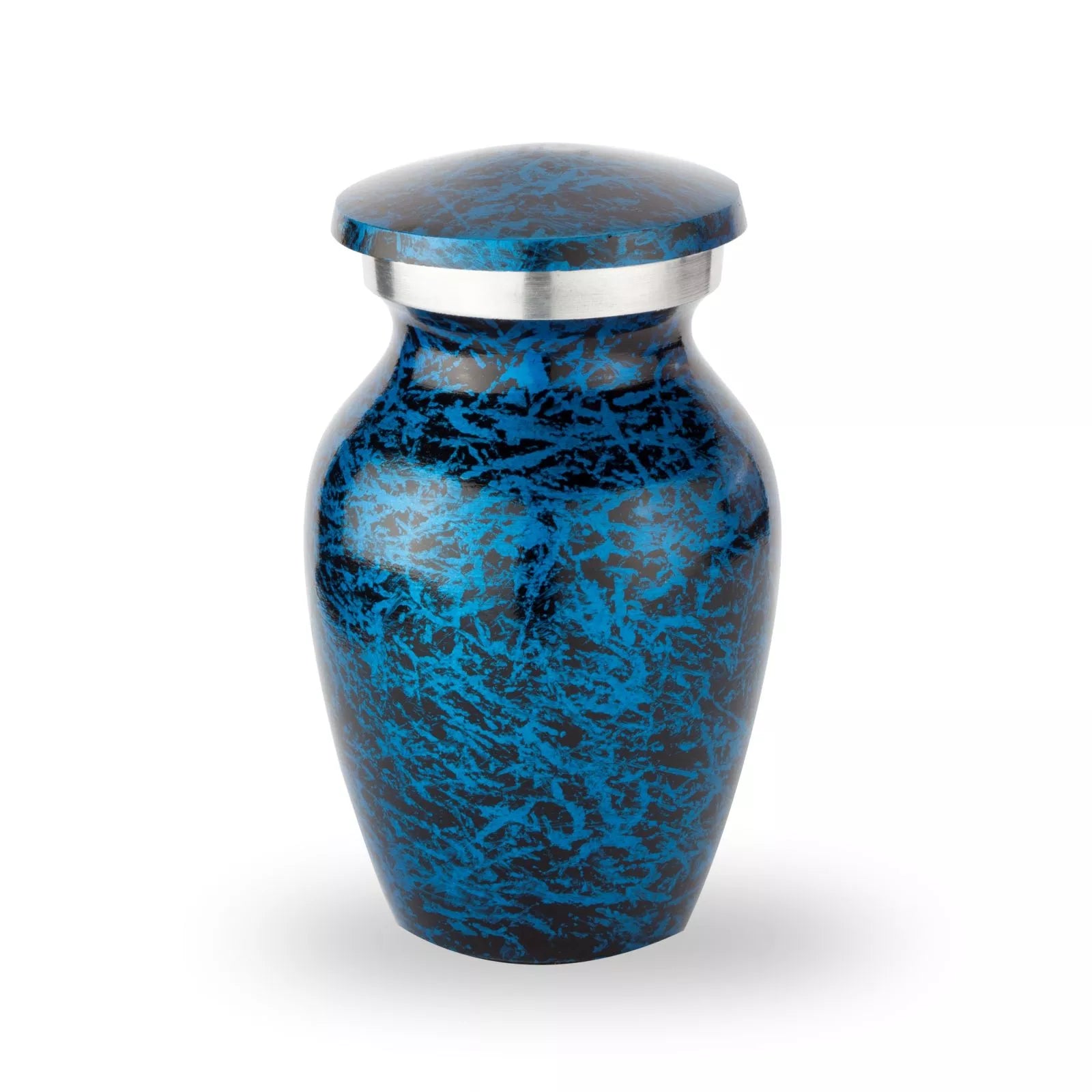 Messing mini urn - Blauw metallic