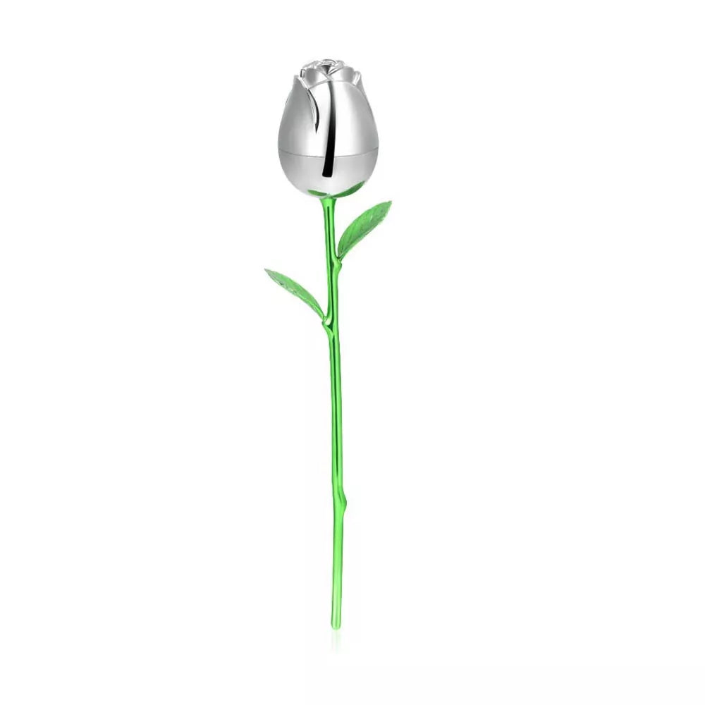 Animal urn - Rose silver colored modern