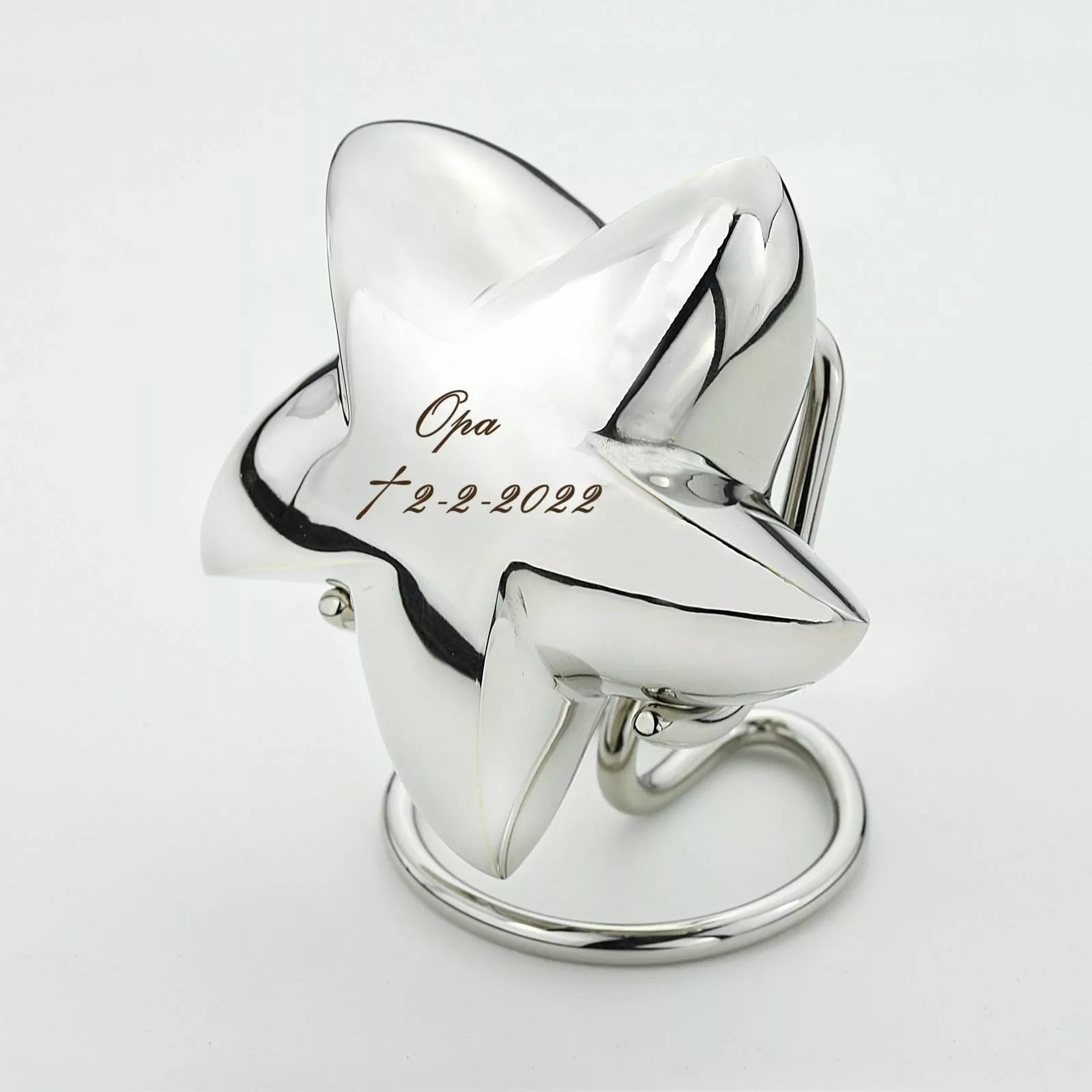 Brass mini urn - Star shaped