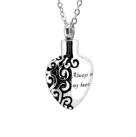 Ashanger - Hart met motief en gravure Always in my Heart