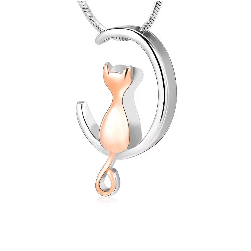 Dieren ashanger - Een maan met daarin een kat