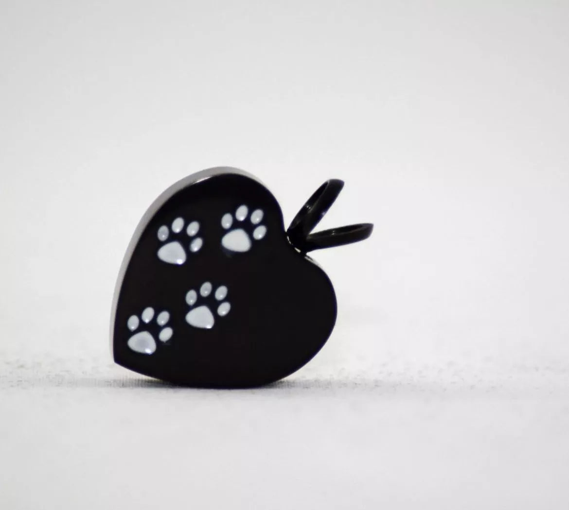 Dieren ashanger - Zwart hart met pootjes