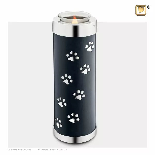Pet urn - Candle holder black - LoveUrns