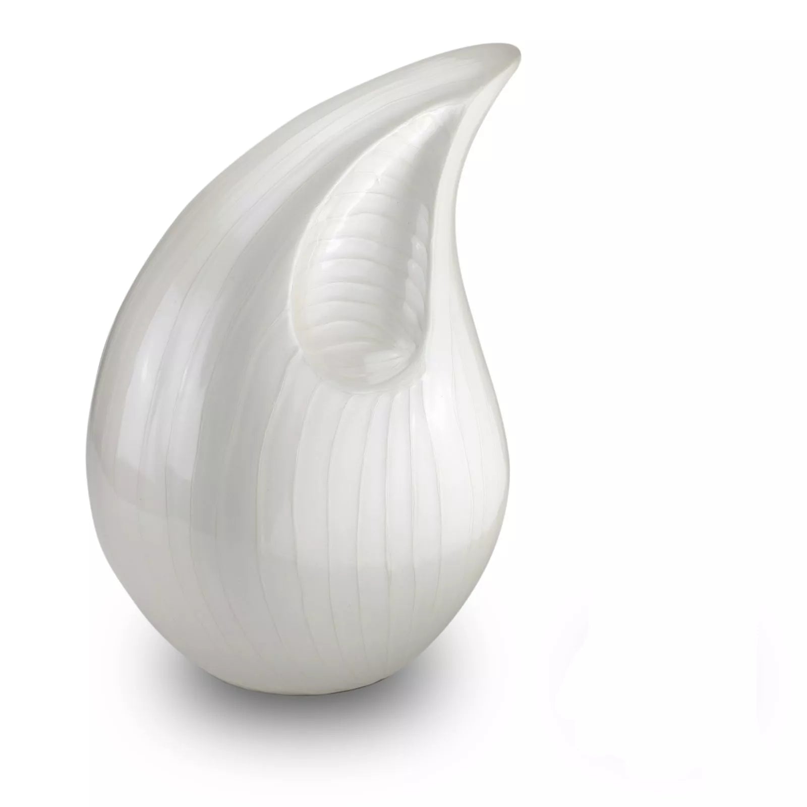 Large urn - White marble teardrop