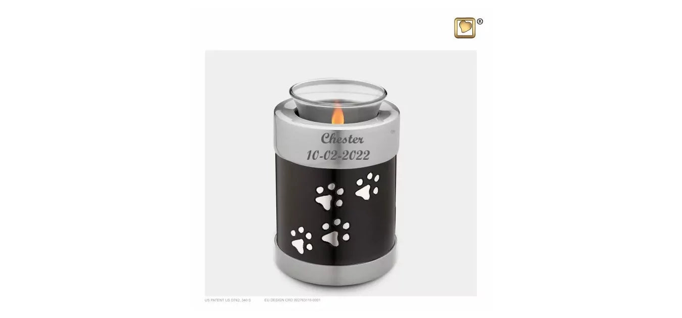 Dierenurn - Kaarshouder zwart - LoveUrns