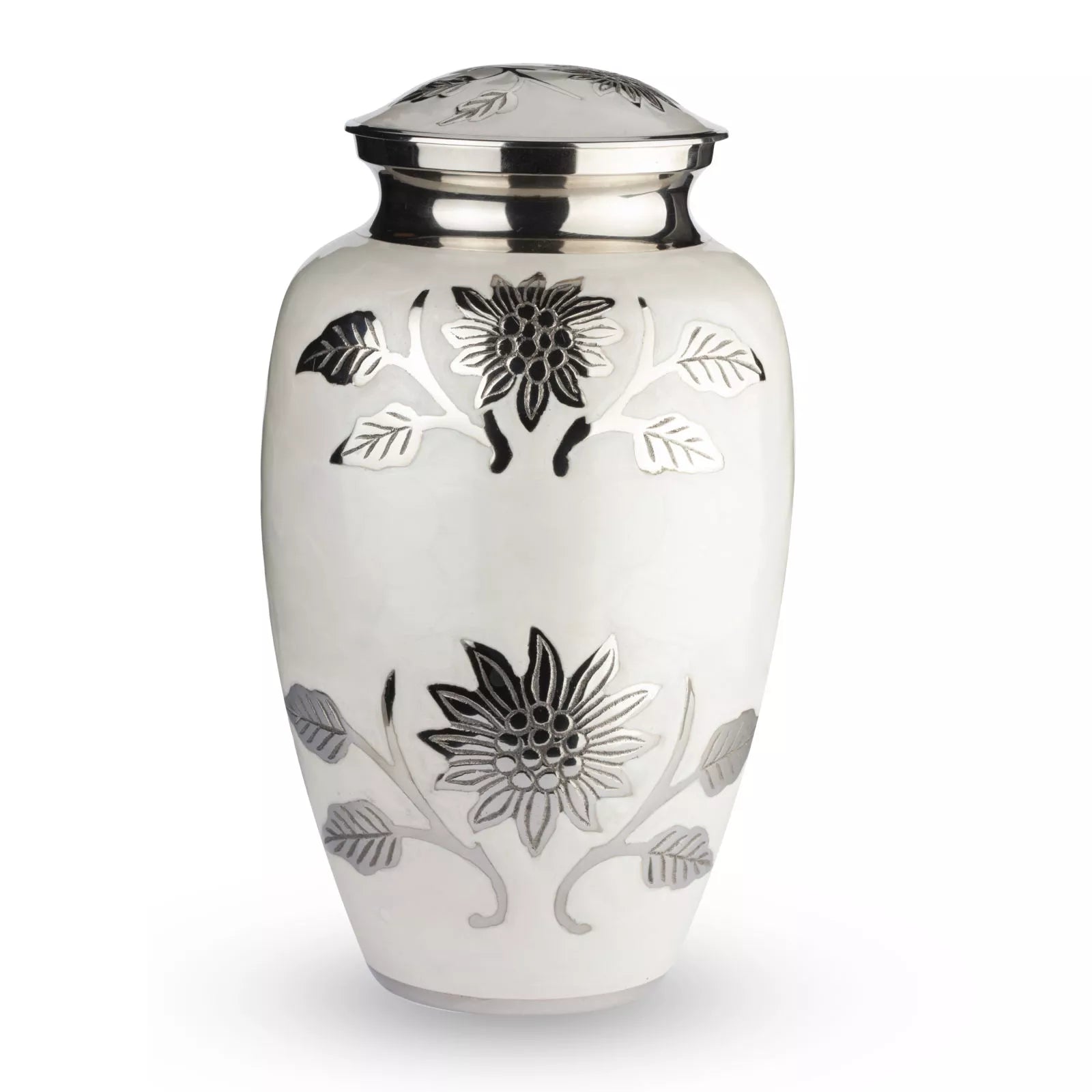 Large urn - with a floral design