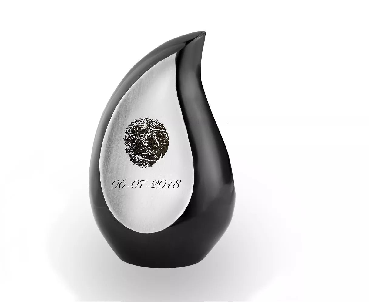 Mini urn - Tear with fingerprint