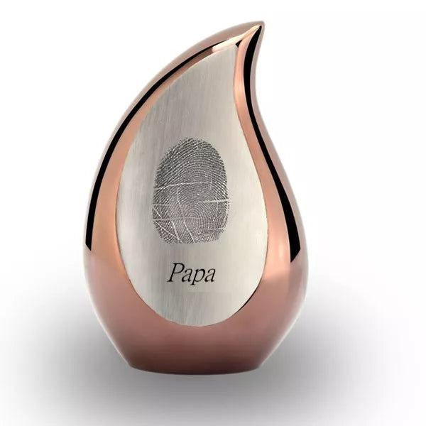 Mini urn - Tear with fingerprint