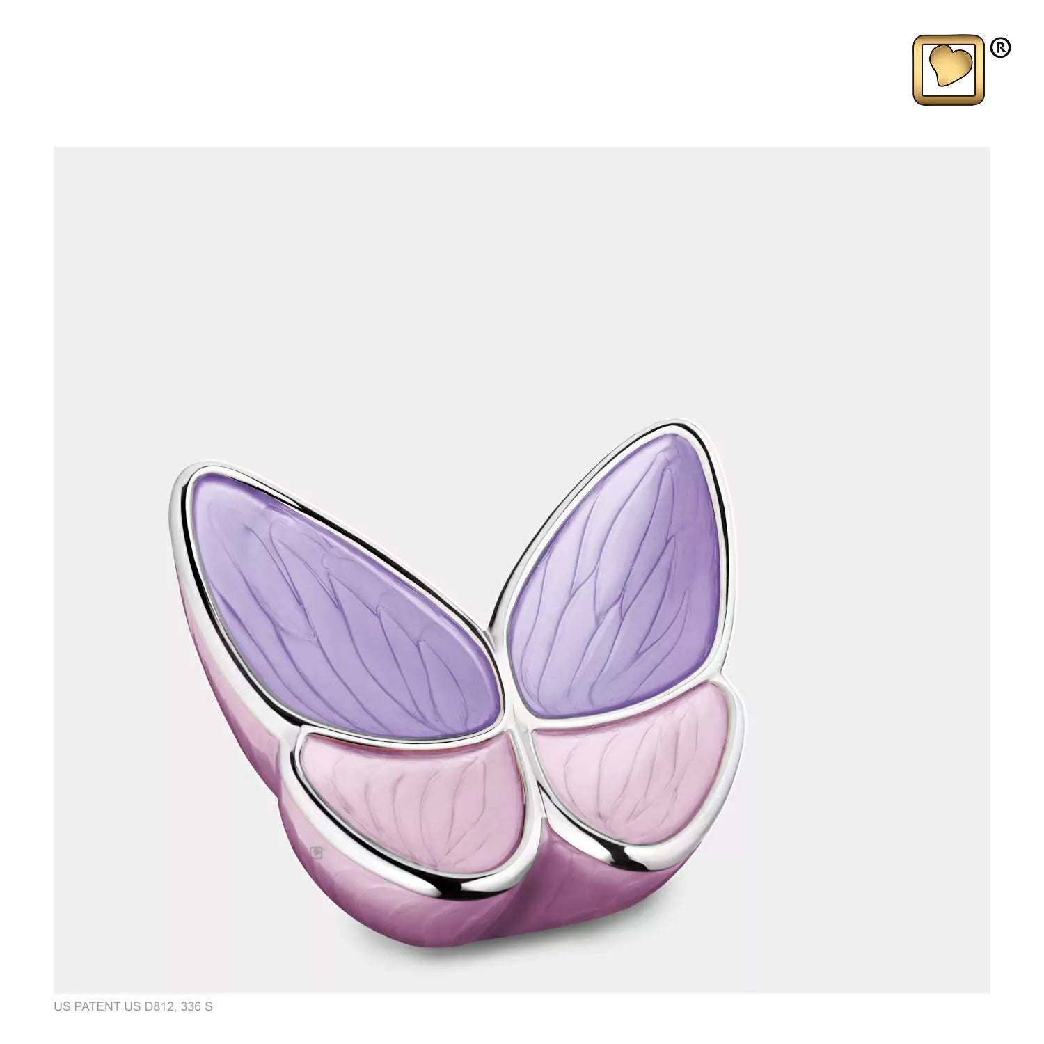 Pet urn - Pink butterfly - LoveUrns