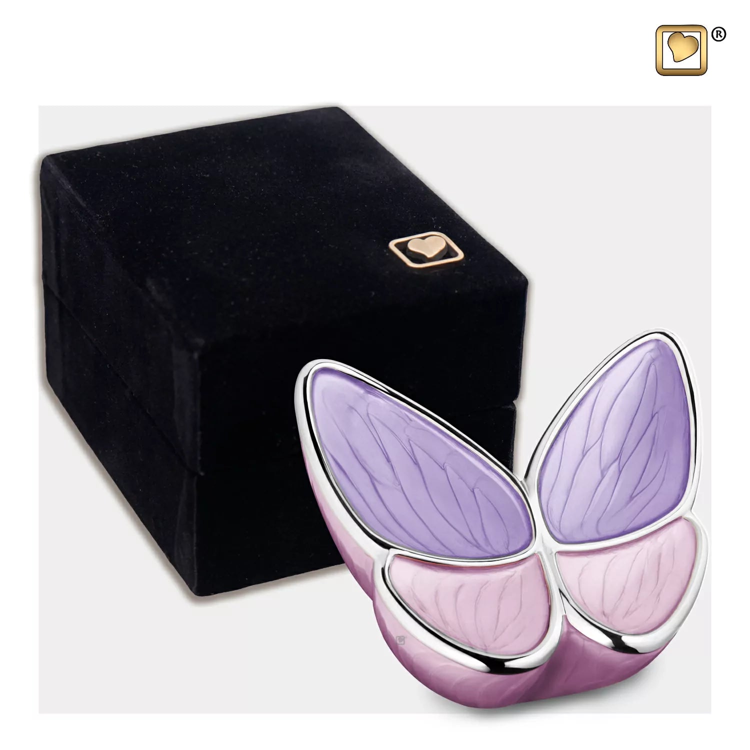 Pet urn - Pink butterfly - LoveUrns