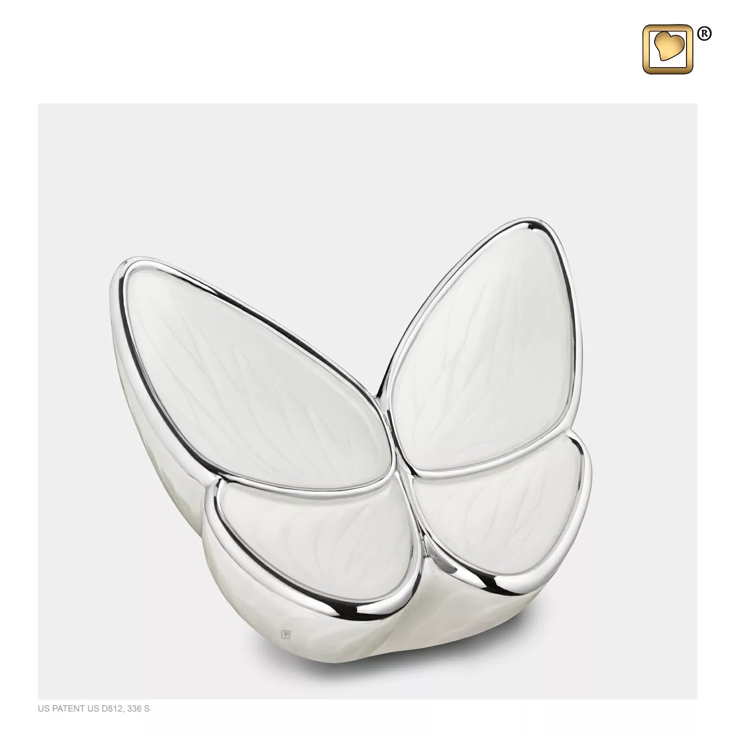 Pet Urn - White Butterfly - LoveUrns