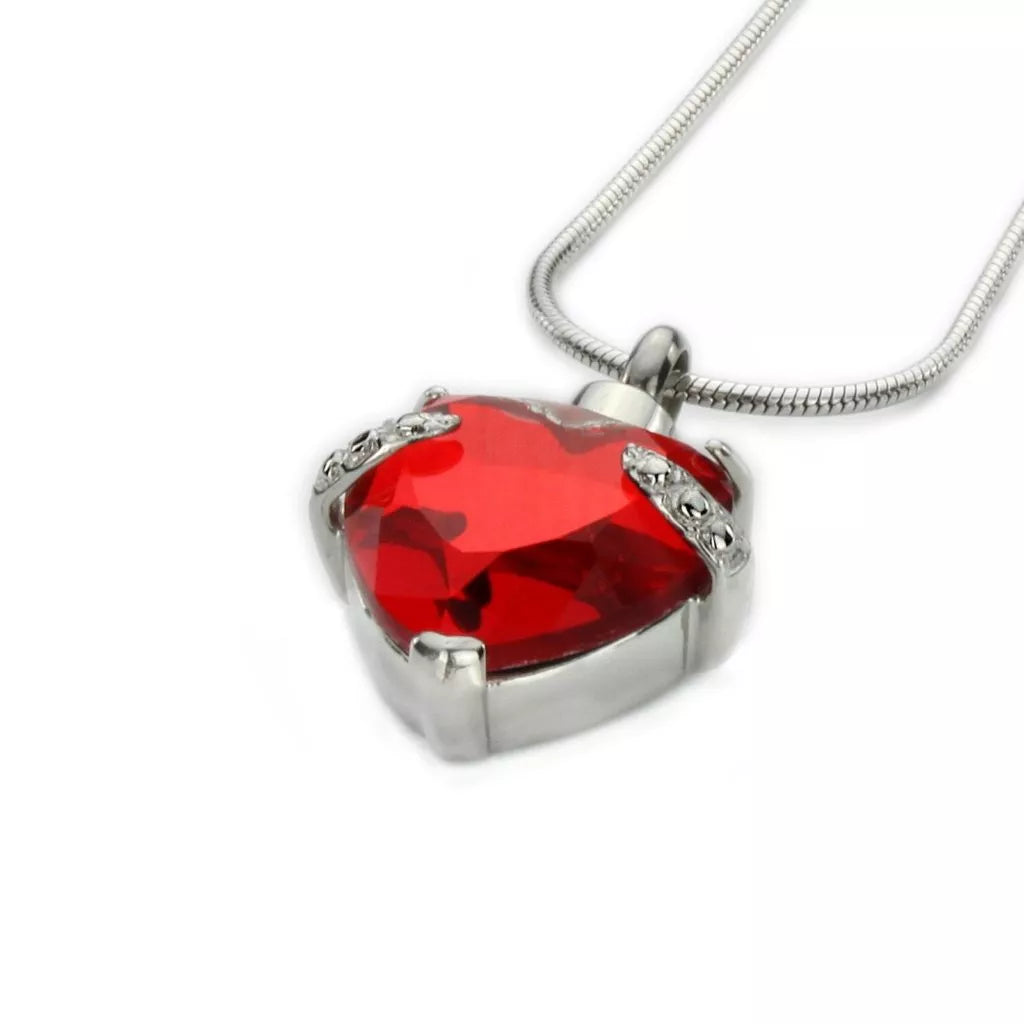 Ash pendant - Colored stone