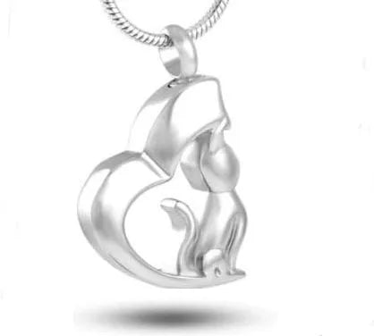 Animal ash pendant Silver - Dog