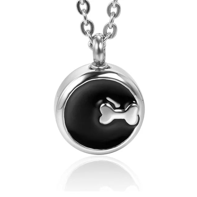 Animal ash pendant Silver - Dog