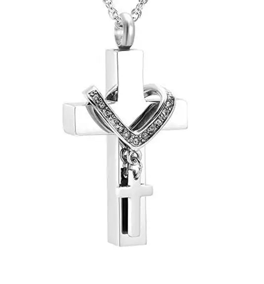 Ash pendant - Cross with cross