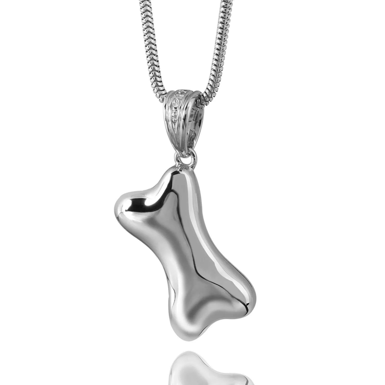 Animal ash pendant Silver - Dog